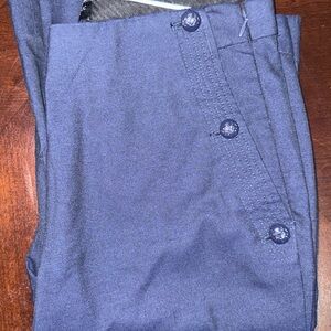 Banana Republic Sailor style Blue Trousers Flat-Front Design